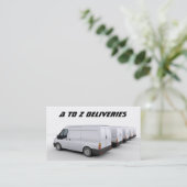 Carte de visite de Van de livraison (Debout devant)