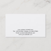 Carte de visite de Van de livraison (Dos)