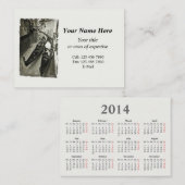 Carte de visite de Venise avec calendrier 2014 (Devant / Derrière)