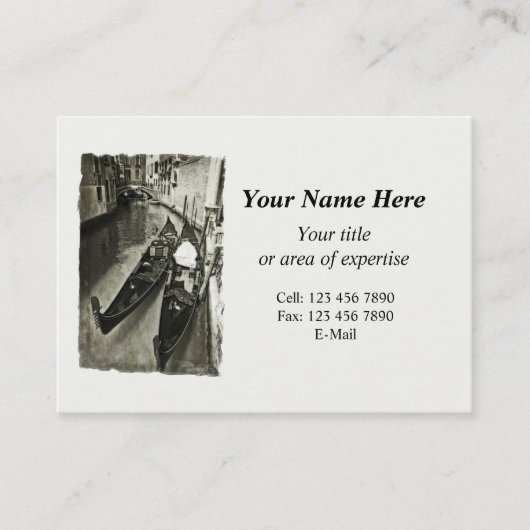Carte de visite de Venise avec calendrier 2014 (Devant)