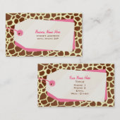 Carte de visite de vente au détail de l'étiquette (Devant / Derrière)