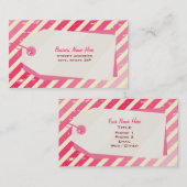 Carte de visite de vente au détail Ombre Stripes & (Devant / Derrière)