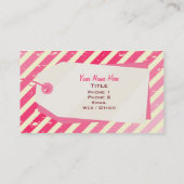 Carte de visite de vente au détail Ombre Stripes & (Dos)