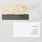 Carte de visite de vente au détail Pastel Splatter (Devant / Derrière)