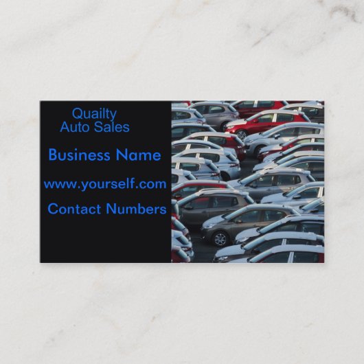 Carte de visite de vente automatique (Devant)