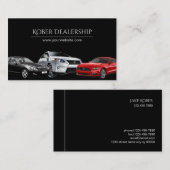 Carte de visite de vente automatique de concession (Devant / Derrière)