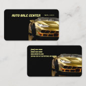 Carte de visite de vente automatique de location d (Devant / Derrière)