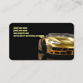 Carte de visite de vente automatique de location d (Dos)