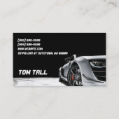 Carte de visite de vente automatique de voitures (Dos)