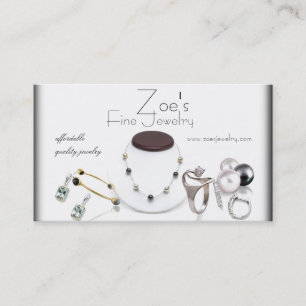 carte de visite de vente de bijoux