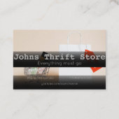 Carte de visite de vente de magasin d'écran (Dos)