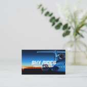 Carte de visite de vente de pilote d'avion à réact (Debout devant)
