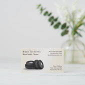 Carte de visite de vente de pneus (Debout devant)