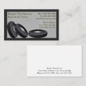 Carte de visite de vente de pneus (Devant / Derrière)