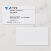 Carte de visite de vente de vecteur (Devant / Derrière)
