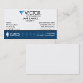 Carte de visite de vente de vecteur (Devant / Derrière)