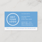 Carte de visite de vente d'hiver (Dos)