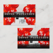 Carte de visite de vente du vendredi noir (Devant / Derrière)