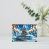 Carte de visite de vente électronique de Noël (Debout devant)