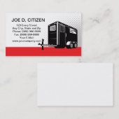 carte de visite de ventes de location de remorque (Devant / Derrière)
