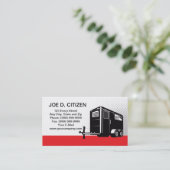 carte de visite de ventes de location de remorque (Debout devant)