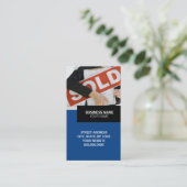 Carte de visite de ventes d'immobiliers (Debout devant)