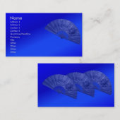 Carte de visite de ventilateur bleu (Devant / Derrière)