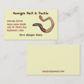 Carte de visite de ver de terre (Devant / Derrière)