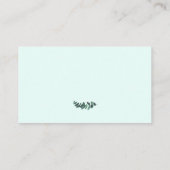 Carte de visite de verdure à la menthe (Dos)