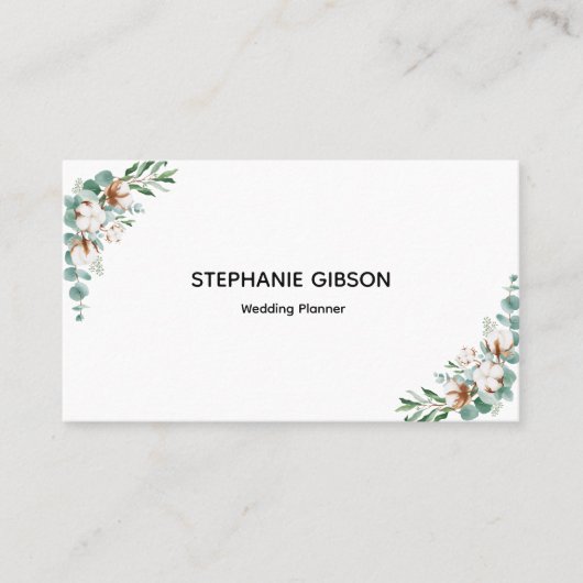 Carte de visite de verdure Eucalyptus (Devant)