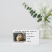 Carte de visite de vermine de rongeur (Debout devant)