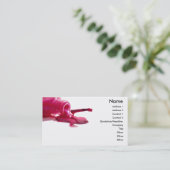 Carte de visite de vernis à ongles (Debout devant)