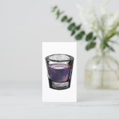 carte de visite de verre (Debout devant)