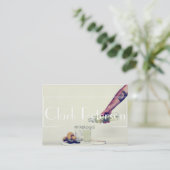 carte de visite de vert de mixologist de barman (Debout devant)