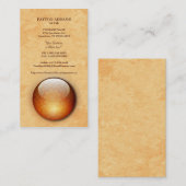 Carte de visite de verticale de bijou de (Devant / Derrière)