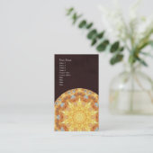 Carte de visite de verticale de mandala de (Debout devant)