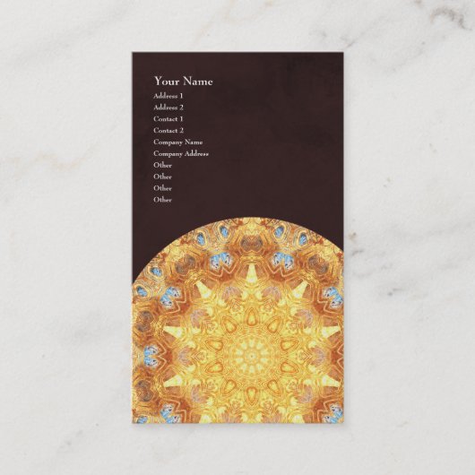 Carte de visite de verticale de mandala de (Devant)