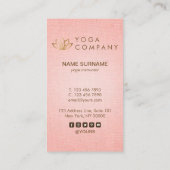 Carte de visite de verticale de rose d'instructeur (Dos)