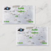 carte de visite de vétérans d'instantané de béret (Devant / Derrière)