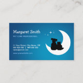 Carte de visite de vétérinaire des soins des (Devant)