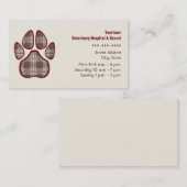 Carte de visite de vétérinaire et de chenil - (Devant / Derrière)