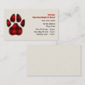 Carte de visite de vétérinaire et de chenil - (Devant / Derrière)