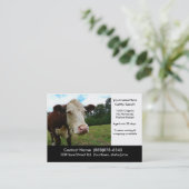 Carte de visite de viande de boeuf ou de boucherie (Debout devant)