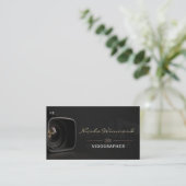 Carte de visite de vidéaste (Debout devant)