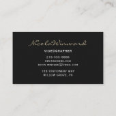 Carte de visite de vidéaste (Dos)