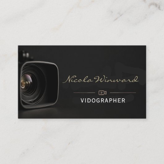Carte de visite de vidéaste (Devant)