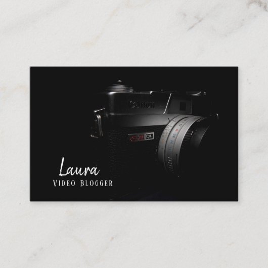 Carte de visite de Video Blogger (Devant)