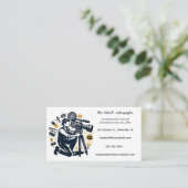 Carte de visite de vidéographe modifiable (Debout devant)