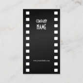 Carte de visite de Videographer de bande de film (Dos)