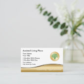 Carte de visite de vie assisté (Debout devant)